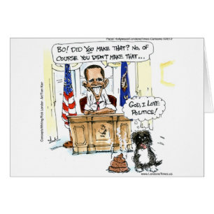 Obama & Bo Dons Satiriques Tee - shirts et Cartes