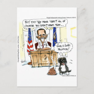 Obama & Bo Dons Satiriques Tee - shirts et Cartes