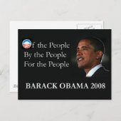 Obama Briefkaart (Voorkant / Achterkant)