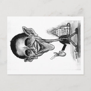 Obama Briefkaart-karikatuur Briefkaart