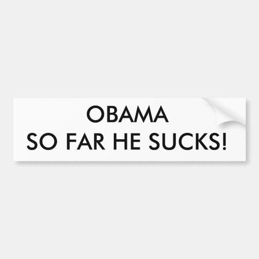 OBAMA ... BUMPERSTICKER (Voorkant)
