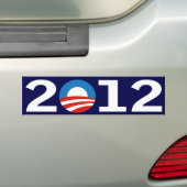 Obama Bumpersticker 2012 (Op auto)