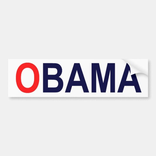OBAMA-Bumpersticker Bumpersticker (Voorkant)