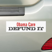 Obama Care Defund it Bumpersticker (Op auto)