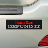 Obama Care Defund it Bumpersticker (Op auto)