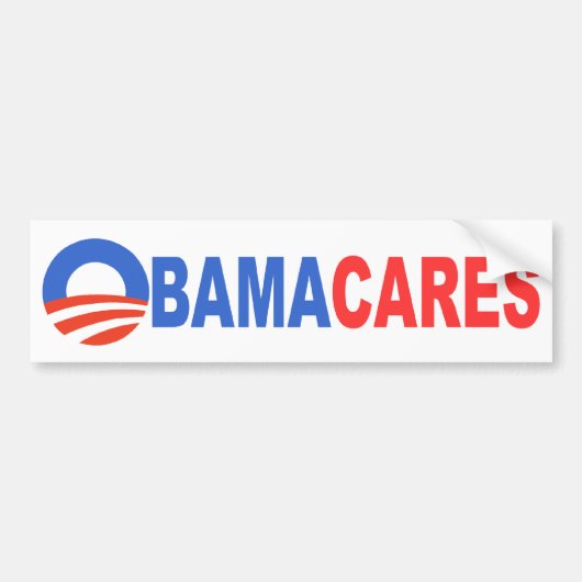 Obama Cares Bumpersticker (Voorkant)