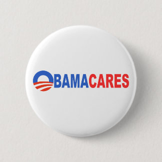 Obama Cares Ronde Button 5,7 Cm