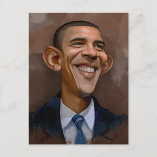 Obama Caricature Briefkaart