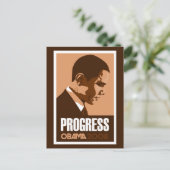 Obama - Carte postale Brown foncée Progress (Debout devant)
