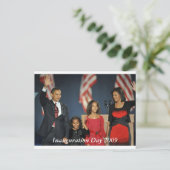 obama & Carte postale de la nuit électorale famili (Debout devant)