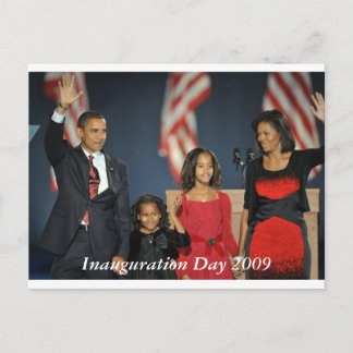 obama & Carte postale de la nuit électorale famili