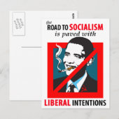 Obama : Carte Postale Vers Le Socialisme (Devant / Derrière)
