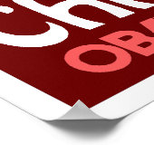 Obama - Change Dark Red Poster (Coin)