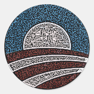 Obama Circle Ronde Sticker