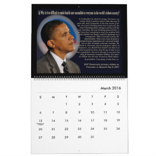 Obama cite le calendrier 2016