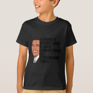 Obama citeert Barack Obama T-shirt