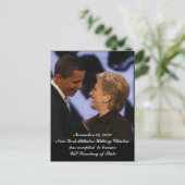 Obama - Clinton Inauguration Keepsakes Briefkaart (Staand voorkant)