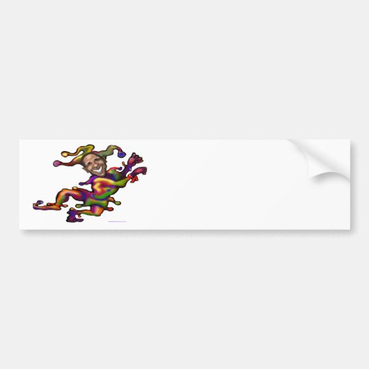 Obama Clown Bumpersticker (Voorkant)