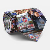 Obama Collage Stropdas (Opgerold)
