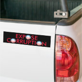 Obama-corruptie blootstellen bumpersticker (Op Truck)