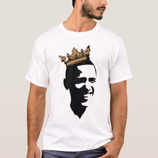 OBAMA CROWN**BLK & GOLD T-SHIRT (Voorkant)