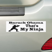Obama dat is mijn Ninja Bumpersticker (Op auto)