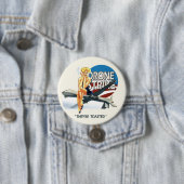 Obama Drone Strike Ronde Button 7,6 Cm (In situ)