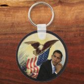 Obama Eagle Flag Sleutelhanger (Voorkant)