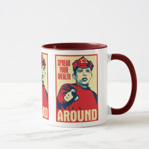 Obama - écartez votre richesse autour : Tasse