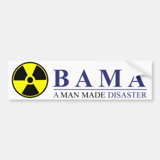 Obama - een door Man veroorzaakte ramp: Kernenergi Bumpersticker