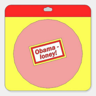 Obama-eenzame sticker! vierkante sticker
