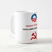 Obama "en avant" prend la tasse de l'Amérique vers (Devant gauche)