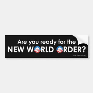 Obama en de Nieuwe Wereldorde Bumpersticker