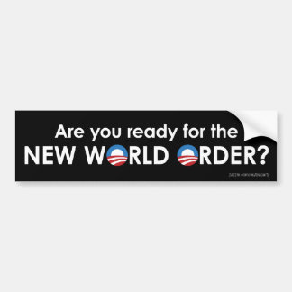 Obama en de Nieuwe Wereldorde Bumpersticker