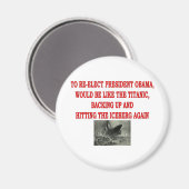 OBAMA EN DE TITANIC MAGNEET (Voorkant / Achterkant)
