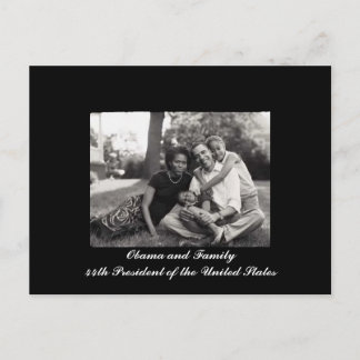 Obama en Familie 44e President van de Verenigde St Briefkaart