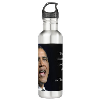 Obama en Motivatie citaat mooi Waterfles