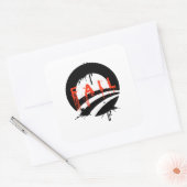 Obama faalt vierkante sticker (Envelop)
