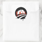 Obama faalt vierkante sticker (Tas)