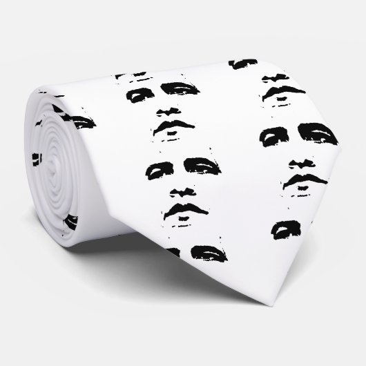 Obama Face T-shirt Stropdas (Opgerold)