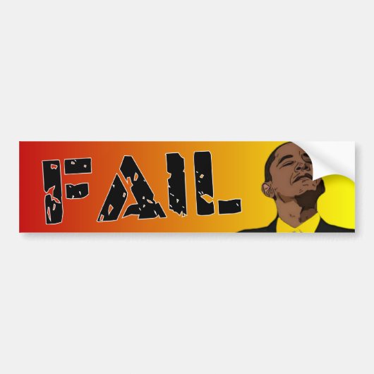 Obama: falen bumpersticker (Voorkant)