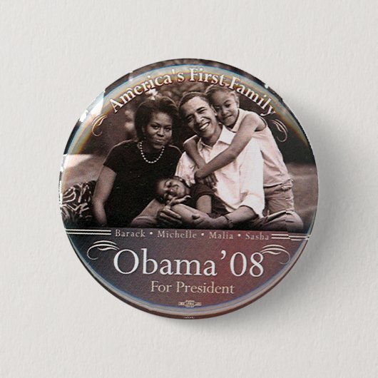 Obama-familie - Button (Voorkant)
