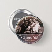 Obama-familie - Button (Voorkant /achterkant)