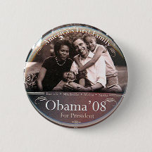 Obama-familie - Button
