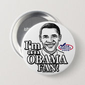 Obama Fan Button  (Voorkant /achterkant)