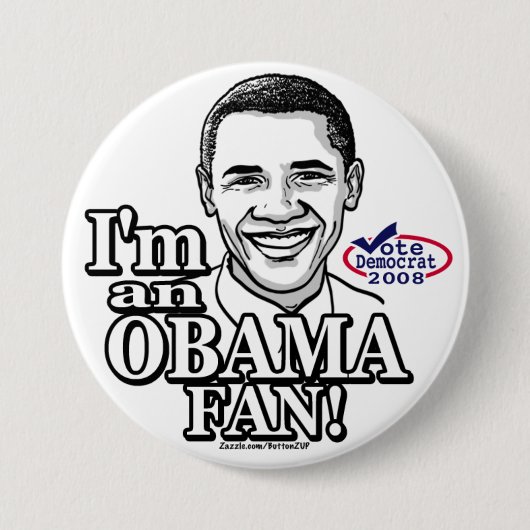 Obama Fan Button  (Voorkant)