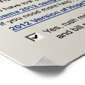 Obama - fatale fout: protesterend Poster (Hoek)