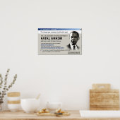 Obama - fatale fout: protesterend Poster (Keuken)