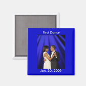 Obama formeel, Eerste Dans, 20 januari 2009 Magneet (Voorkant / Achterkant)