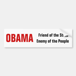 OBAMA Friend of Enemy? Bumpersticker